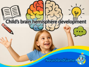 Child’s brain hemisphere development