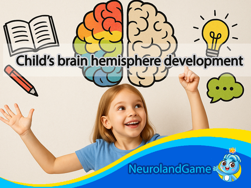 Child’s brain hemisphere development