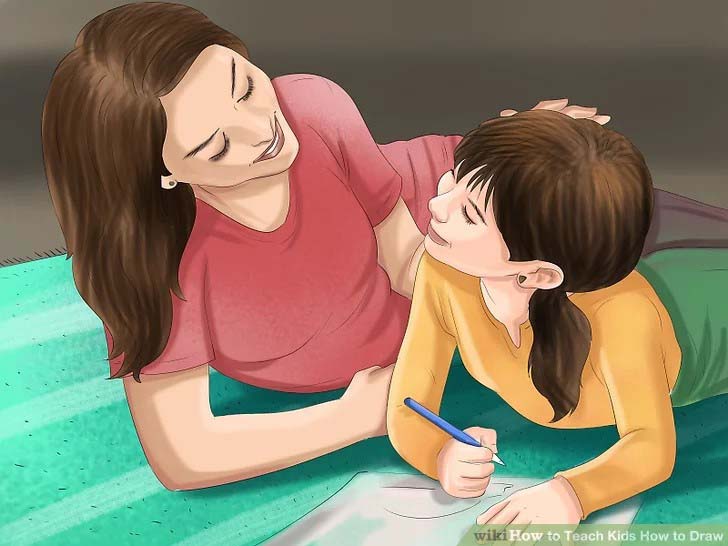 اعتماد به نفس به کودک در نقاشی