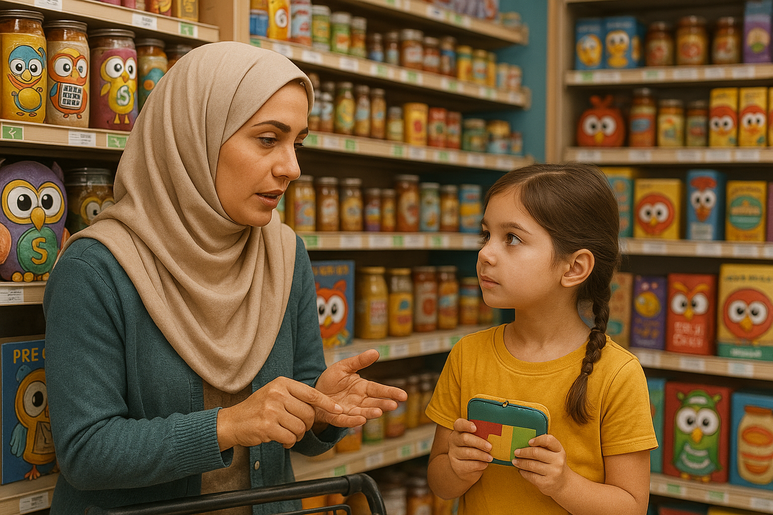 خرید از فروشگاه برای اموزش سواد مالی کودک